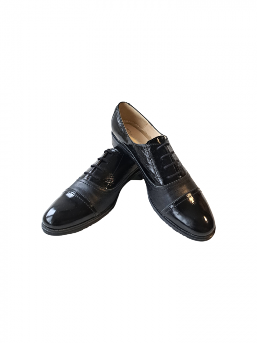 Pantofi Casual Piele Naturala Negri Melisa D02986 [2]