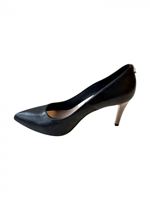 Pantofi cu toc Piele Naturala Sala Negri Ecrina D02997 [3]