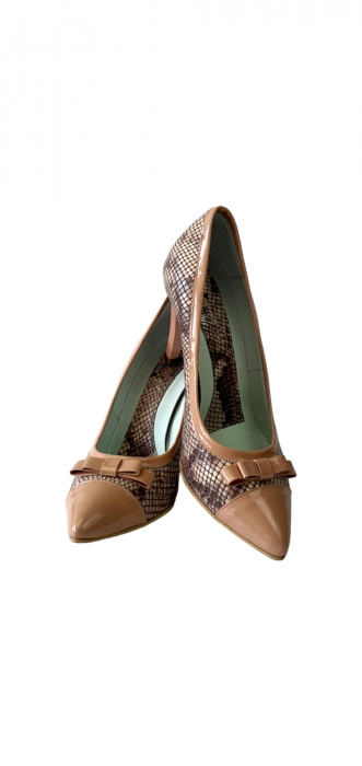 Pantofi Dama Piele Naturala Corvaris Bej Maya D03103 [5]