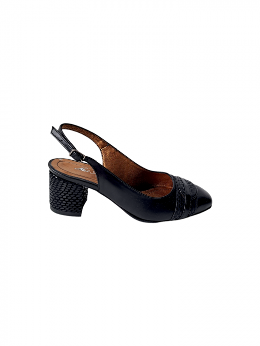 Pantofi Dama Piele Naturala Negri Parascheva D03014 [2]