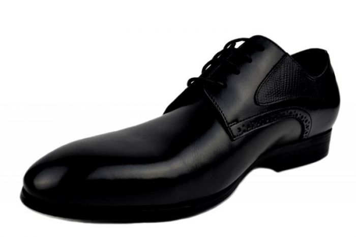 Pantofi Barbati Piele Naturala Negri Benjamin B00003 [2]