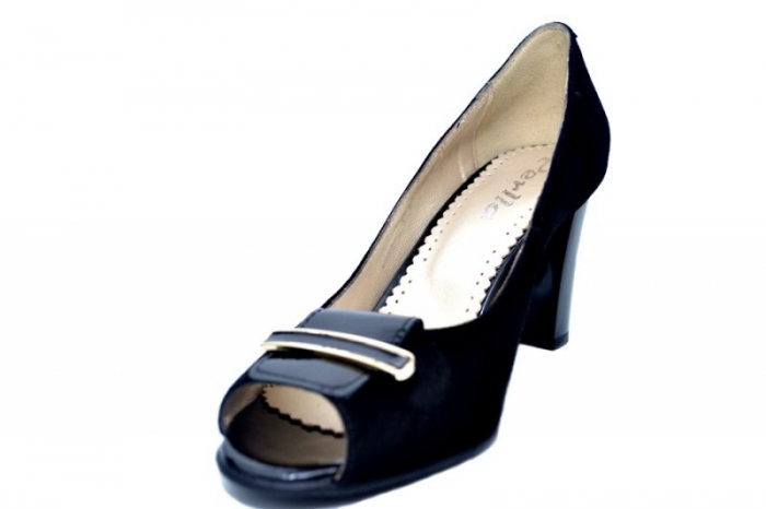 Pantofi Dama Piele Naturala Negri Perlla Belinda D01683 [3]