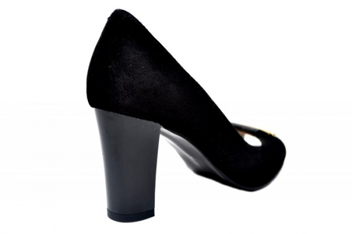 Pantofi Dama Piele Naturala Negri Perlla Belinda D01683 [4]