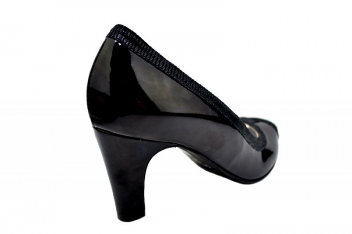 Pantofi cu toc Piele Naturala Negri Guban Kelley D01580 [3]