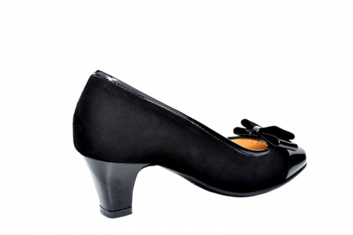 Pantofi cu toc Piele Naturala Negri Guban Larissa D01811 [4]