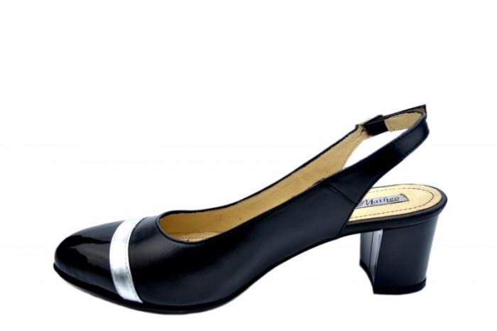 Pantofi Dama Piele Naturala Negri Matheo Kelsey D01565 [2]