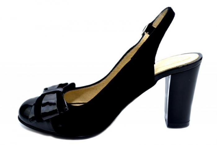 Pantofi Dama Piele Naturala Negri Moda Prosper Luna D01284 [2]