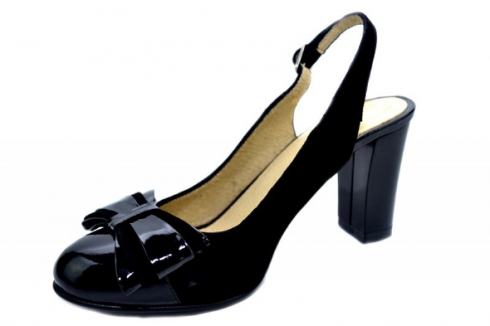 Pantofi Dama Piele Naturala Negri Moda Prosper Luna D01284 [3]