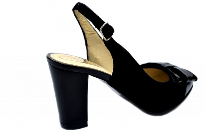 Pantofi Dama Piele Naturala Negri Moda Prosper Luna D01284 [4]