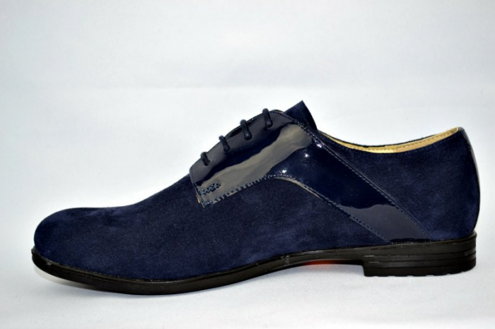 Pantofi Oxford Piele Naturala Bleumarin Viki D00897 [2]