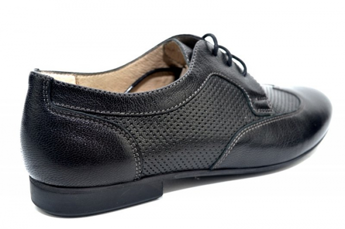 Pantofi Casual Piele Naturala Negri Serena D01345 [4]