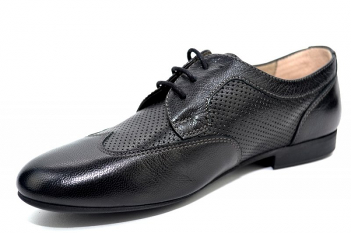 Pantofi Casual Piele Naturala Negri Serena D01345 [3]