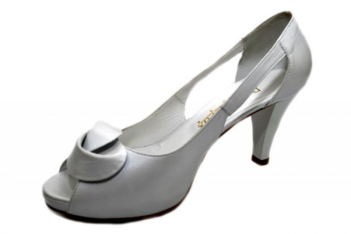 Pantofi Dama Piele Naturala Albi Simone D01330 [3]