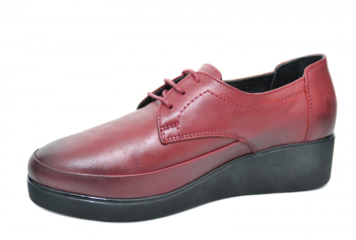 Pantofi Casual Piele Naturala Grena Vera D02092 [2]