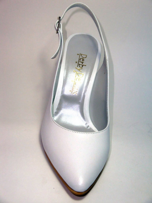 Pantofi Dama Piele Naturala Albi Reli D00340 [8]