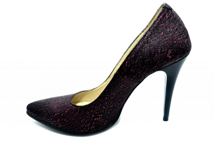 Pantofi cu toc Piele Naturala Grena Barbara D01274 [2]