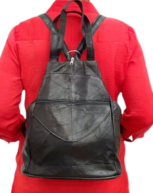 Rucsac Dama Piele Naturala Negru Lili G01448 [8]