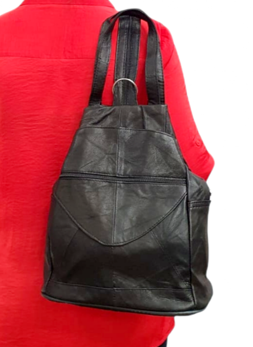Rucsac Dama Piele Naturala Negru Lili G01448 [7]