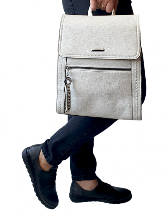 Rucsac Dama Alb Fifi Silvia Rosa G03622 [6]