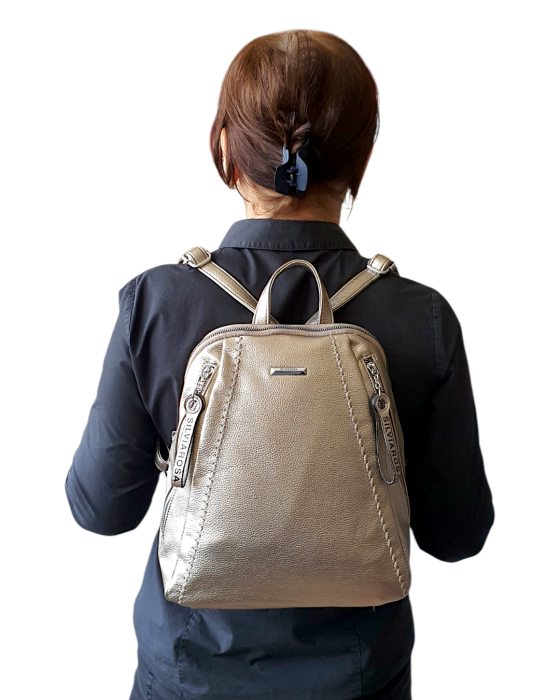 Rucsac Dama Auriu Aurora Silvia Rosa G04739 [7]