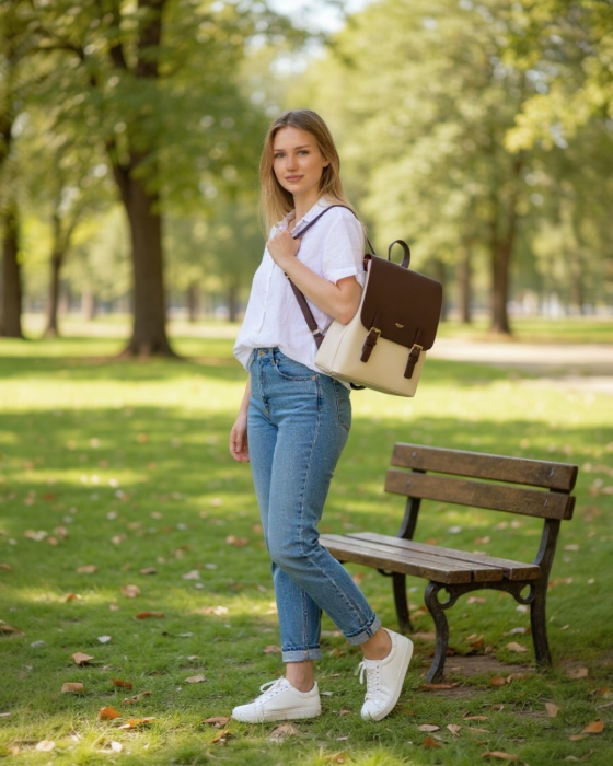 Rucsac Dama Bej Enzo G04669 [6]