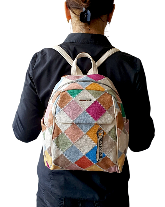 Rucsac Dama Multicolor Iasmina Silvia Rosa G04820 [7]