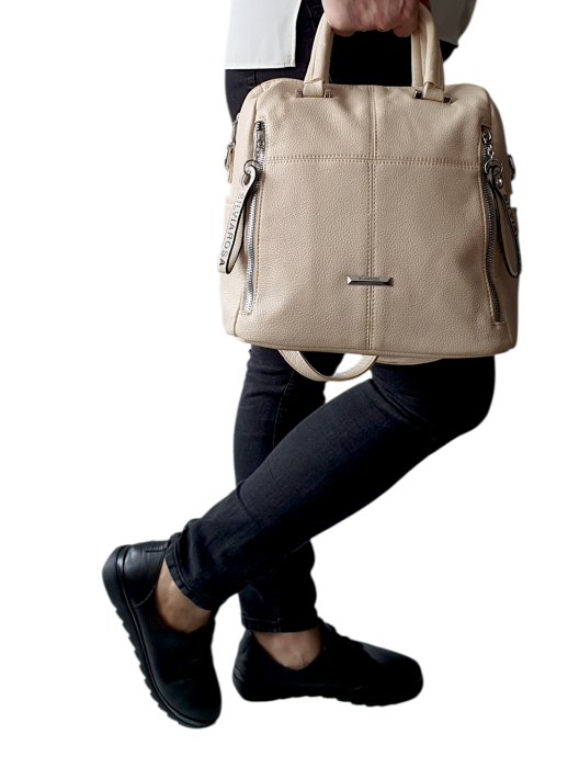 Rucsac Dama Bej Illy Silvia Rosa G04635 [6]