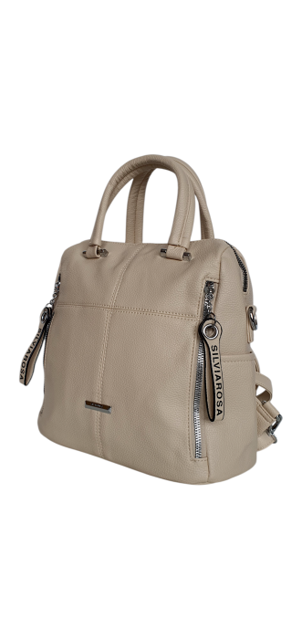 Rucsac Dama Bej Illy Silvia Rosa G04635 [3]
