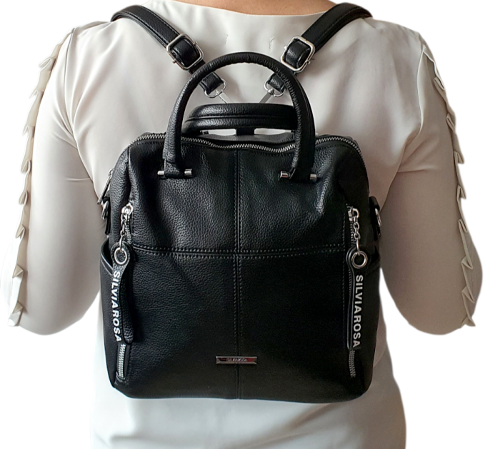 Rucsac Dama Negru Illy Silvia Rosa G04636 [7]