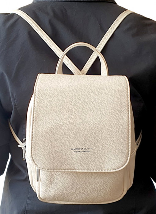 Rucsac Dama Bej Alva Silvia Rosa G03594 [7]