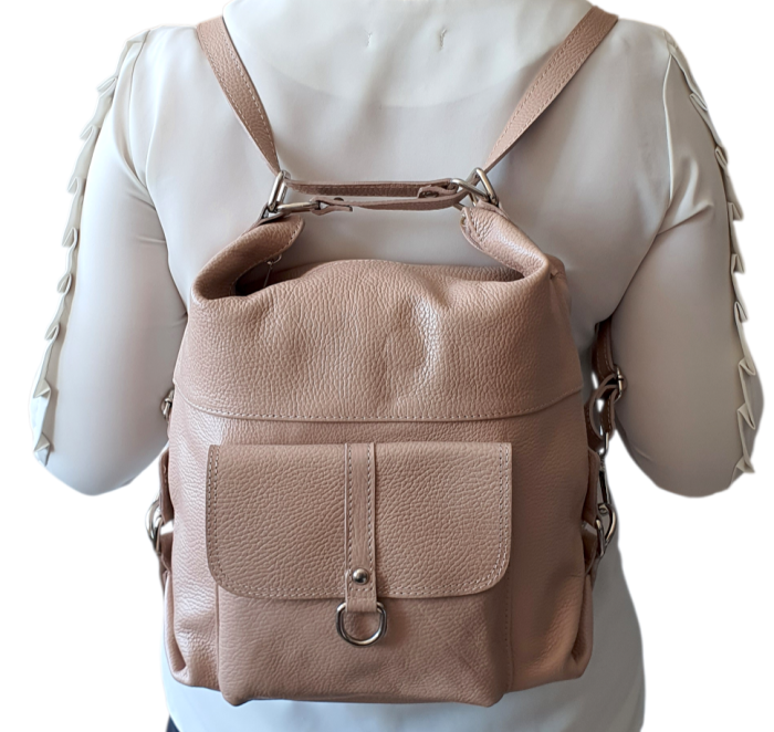 Rucsac Dama Piele Naturala Bej Bernis G04613 [7]