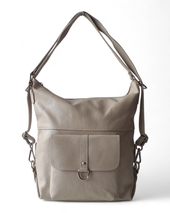 Rucsac Dama Piele Naturala Bej Bernis G04771 [2]
