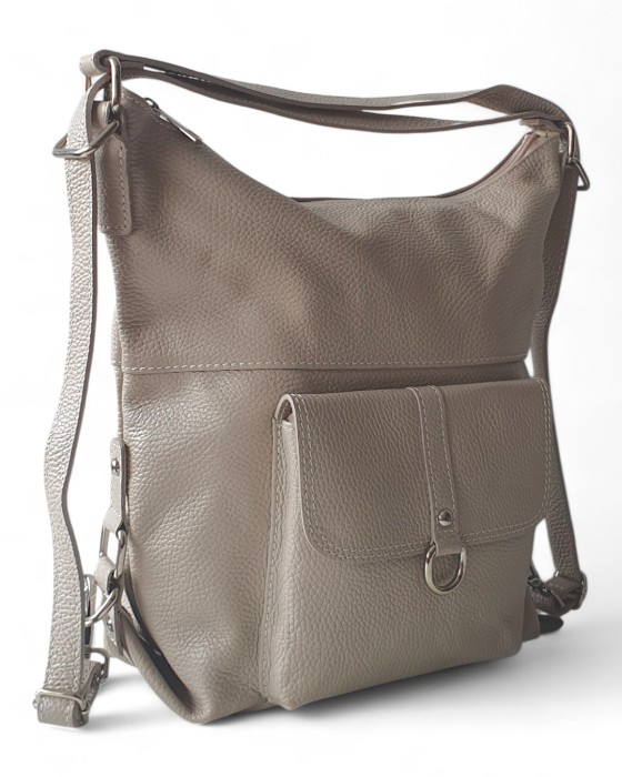 Rucsac Dama Piele Naturala Bej Bernis G04771 [3]