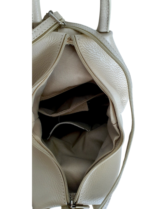 Rucsac Dama Piele Naturala Bej Carolina G04791 [6]