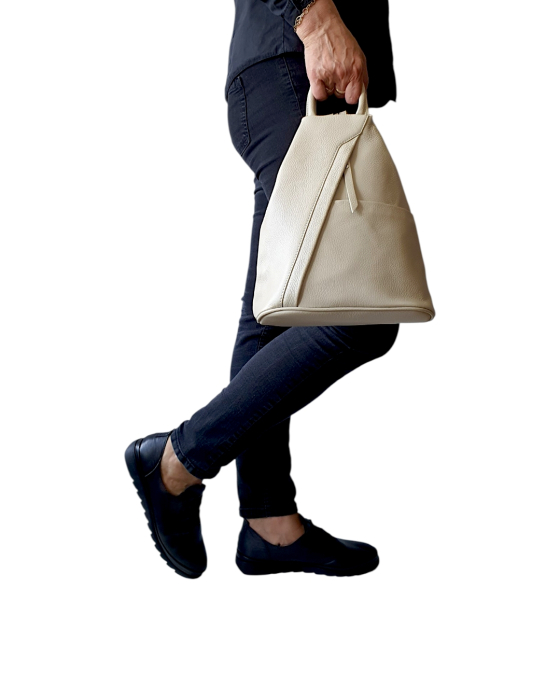 Rucsac Dama Piele Naturala Bej Carolina G04791 [7]