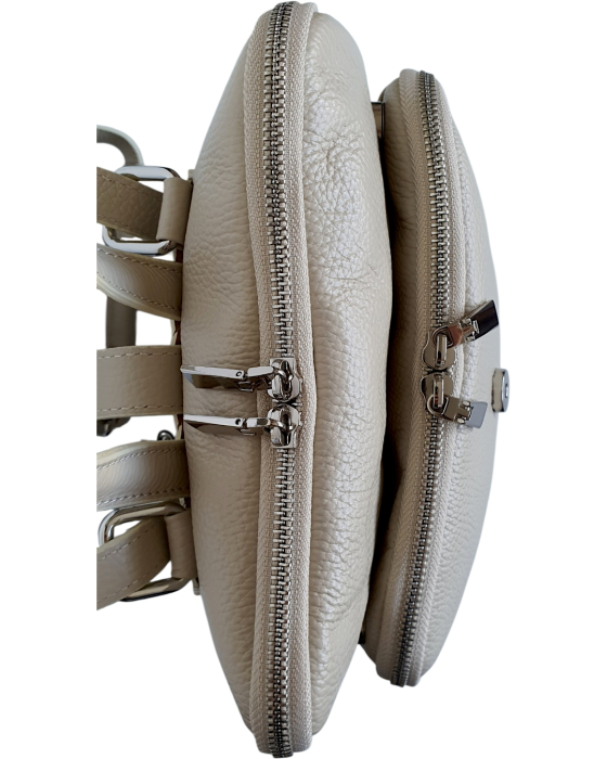 Rucsac Dama Piele Naturala Bej Lena G04786 [4]