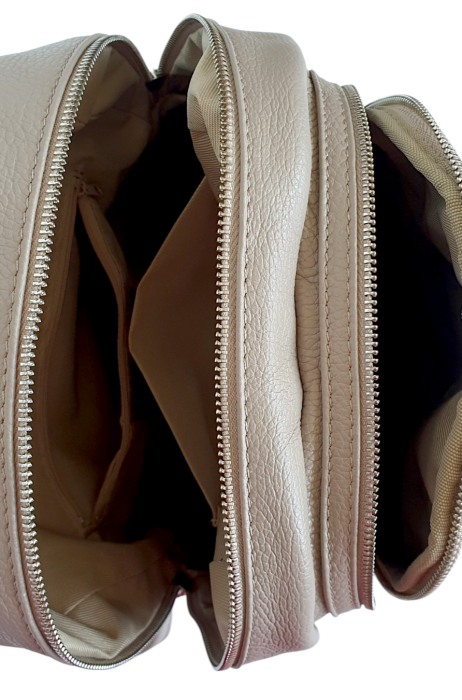 Rucsac Dama Piele Naturala Grej Sia G04734 [6]