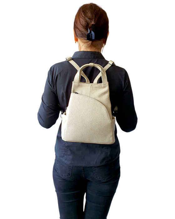 Rucsac Dama Piele Naturala Bej Tokio G04785 [7]