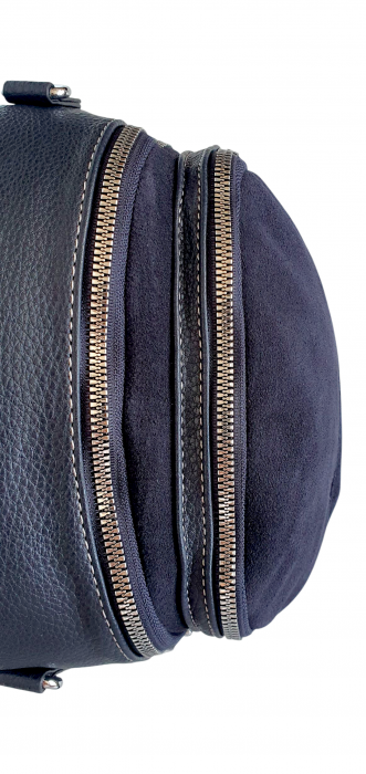 Rucsac Dama Piele Naturala Bleumarin Bianca V. Fabbiano G04414 [5]