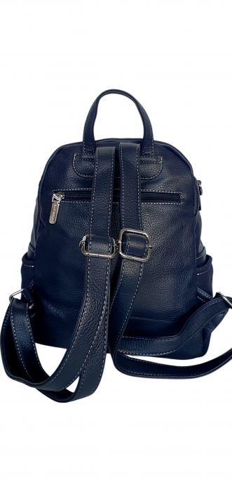 Rucsac Dama Piele Naturala Bleumarin Bianca V. Fabbiano G04414 [3]