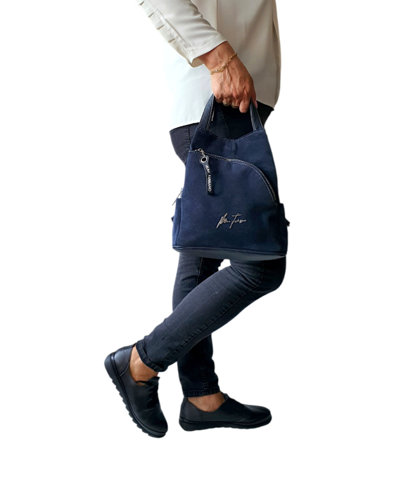 Rucsac Dama Piele Naturala Bleumarin Diana G04804 [6]