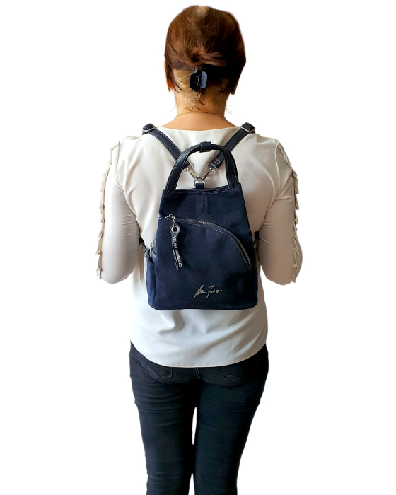 Rucsac Dama Piele Naturala Bleumarin Diana G04804 [7]