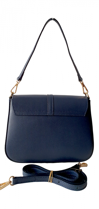 Geanta Dama Piele Naturala Bleumarin Evelyn G03558 [4]