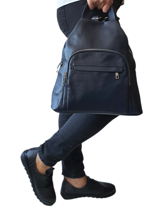 Rucsac Dama Piele Naturala Bleumarin Kiros G04614 [7]