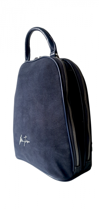 Rucsac Dama Piele Naturala Bleumarin Luminita G03989 [3]