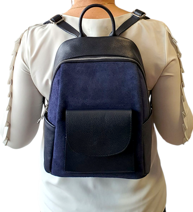Rucsac Dama Piele Naturala Bleumarin Randa G04565 [7]