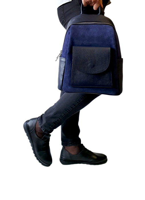 Rucsac Dama Piele Naturala Bleumarin Randa G04565 [6]