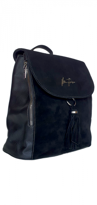 Rucsac Dama Piele Naturala Negru V.Fabbiano Anelis G04382 [2]