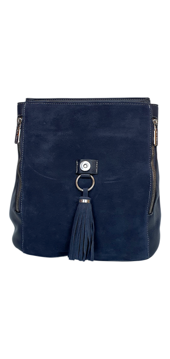 Rucsac Dama Piele Naturala Bleumarin V.Fabbiano Anelis G04507 [4]