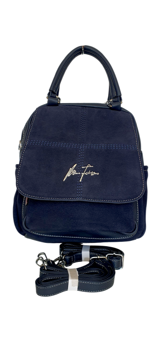 Rucsac Dama Piele Naturala Bleumarin V.Fabbiano Carmen G04543 [1]